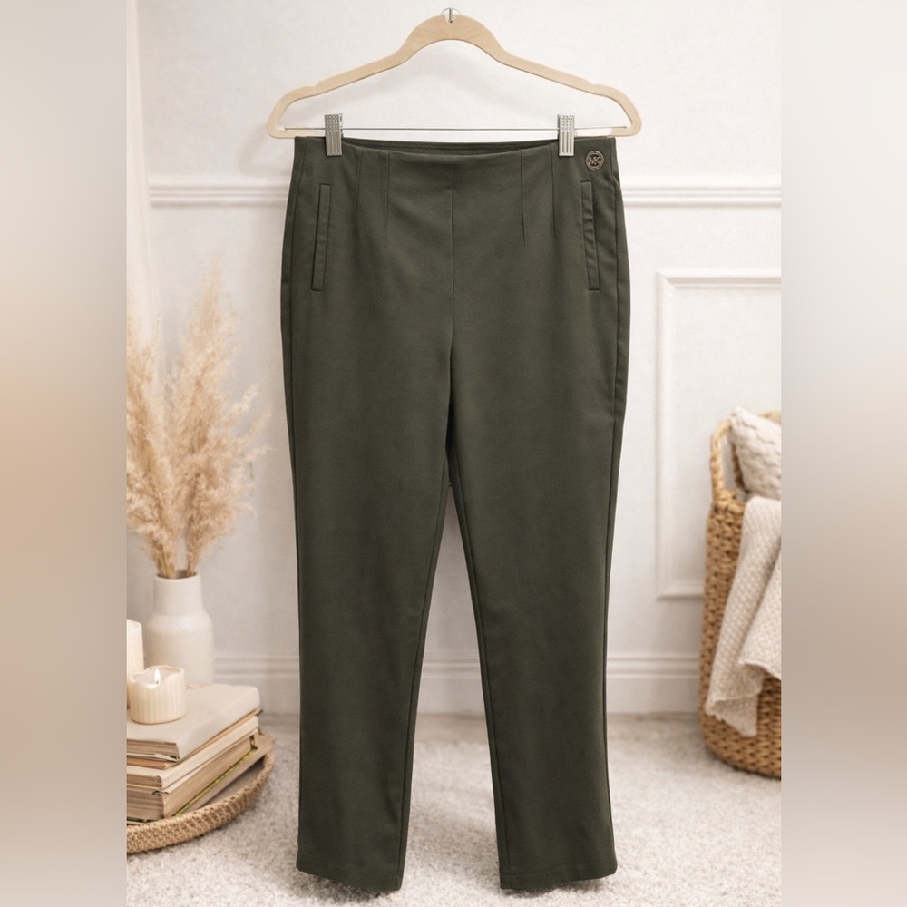 Michael Kors Dark Olive Straight Leg/Jeggings/Trousers/Pants